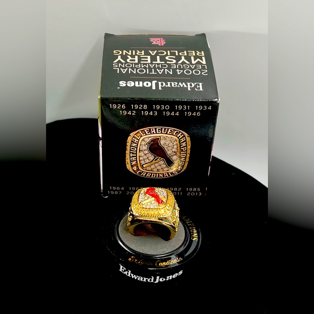 St. Louis Cardinals 2004 National League Championship Replica Ring W/ Box